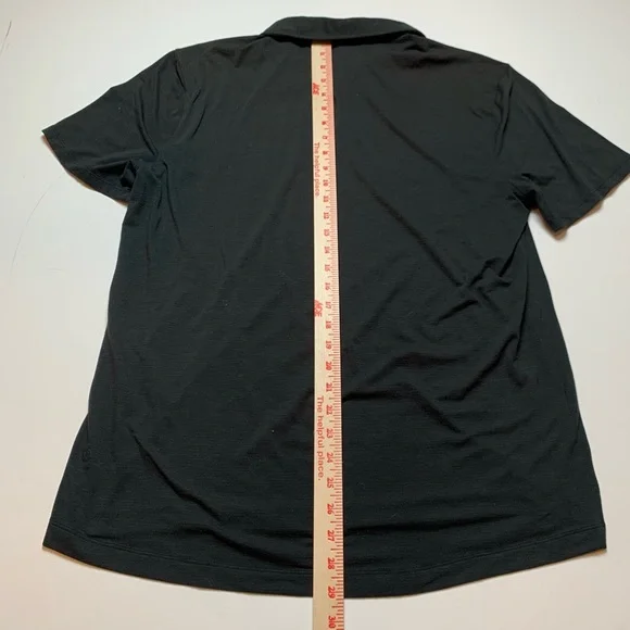 Lululemon Athletica Black Polo Shirt Mens Size Large - Picture 4 of 5